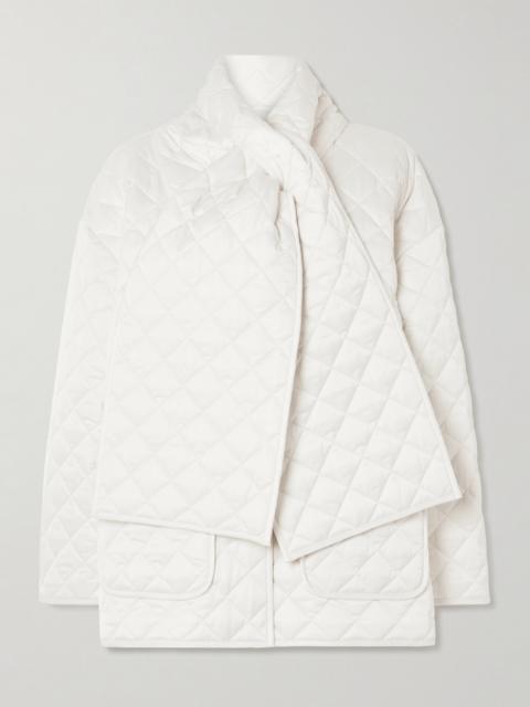 TOTEME Scarf-detailed Quilted Recycled-shell Jacket