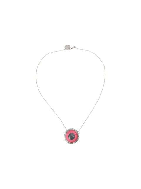 Marni Eye Charm Chain Necklace 'Red'