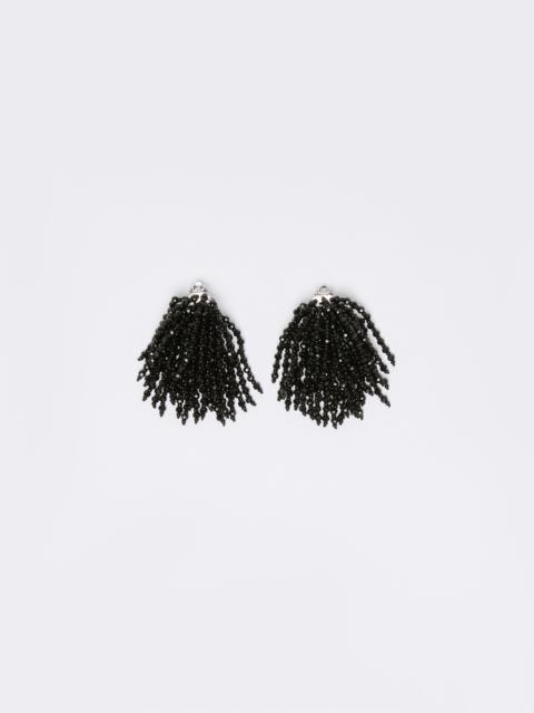WEEKEND Max Mara KAKI Cascade earrings with rhinestones
