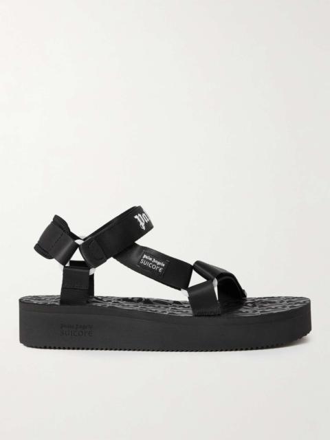 + Suicoke Depa Logo-Print Webbing-Trimmed Rubber Sandals