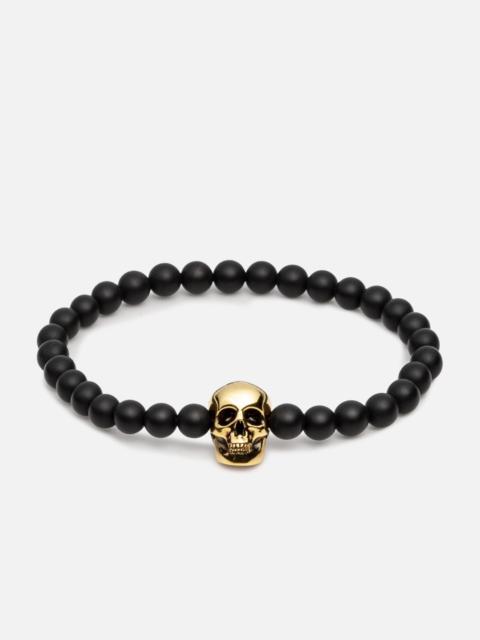 Alexander McQueen BEADED SKULL BRACELET