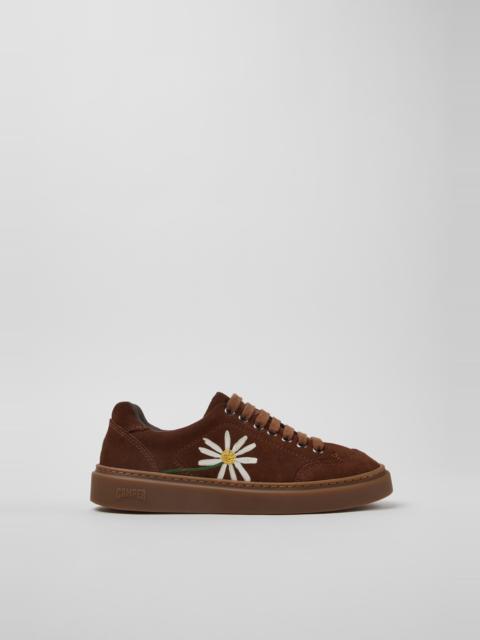 CAMPER Twins Multicolor Suede Sneakers for Women.