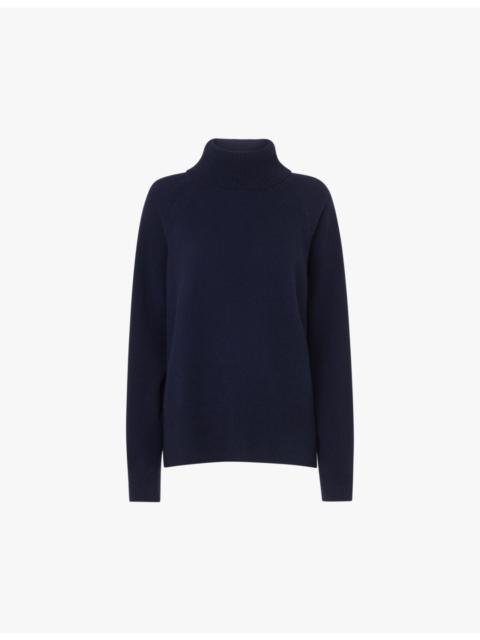 WHISTLES Turtleneck relaxed-fit cashmere jumper