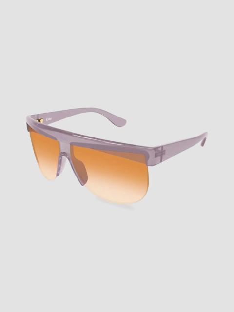 Chloé Women's 68MM Shield Sunglasses - Pink