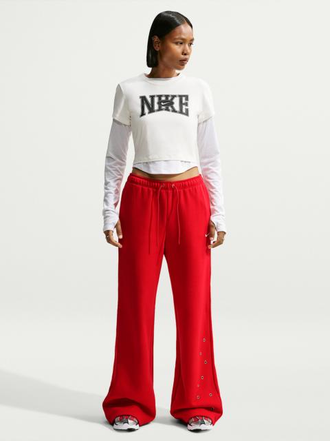 Nike Nike Studio Fleece Medium Weight Women's Mid-Rise Wide-Leg Pants