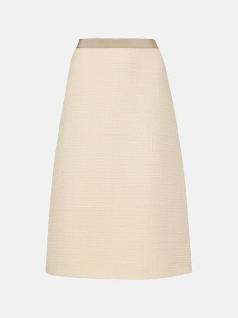 Valentino Mossi wool-blend tweed midi skirt