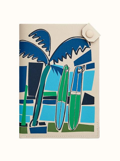 Hermès Tarmac Sea Surf and Fun passport holder