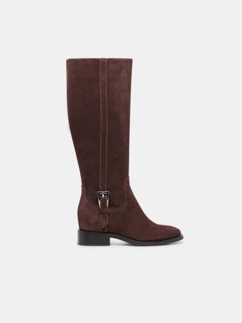 dolce vita KILIAN H2O WIDE CALF BOOTS MAHOGANY SUEDE