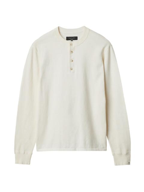rag & bone Men's Cotton Henley - Chalk