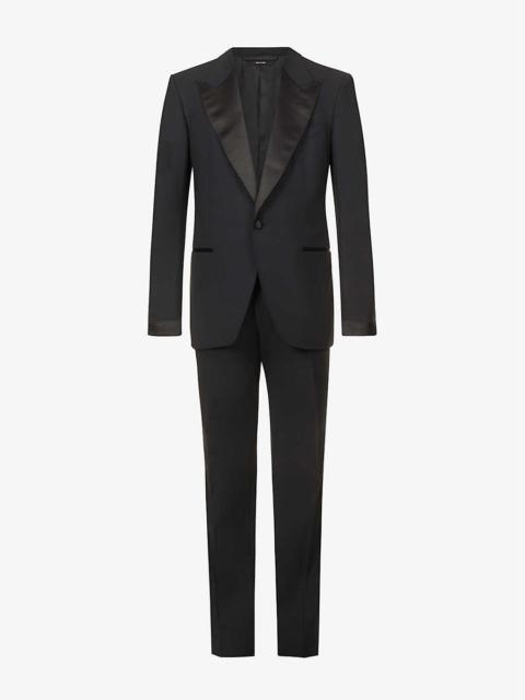 TOM FORD Shelton-fit single-breasted wool-blend evening suit
