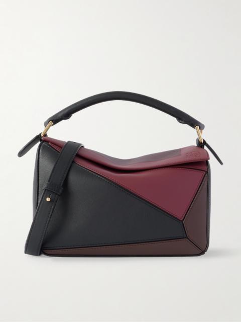 Loewe + Josef Albers Puzzle Square Small Leather Shoulder Bag