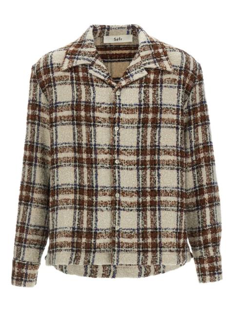 Séfr Ojai  textured check shirt
