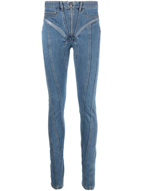 MUGLER Spiral skinny jeans