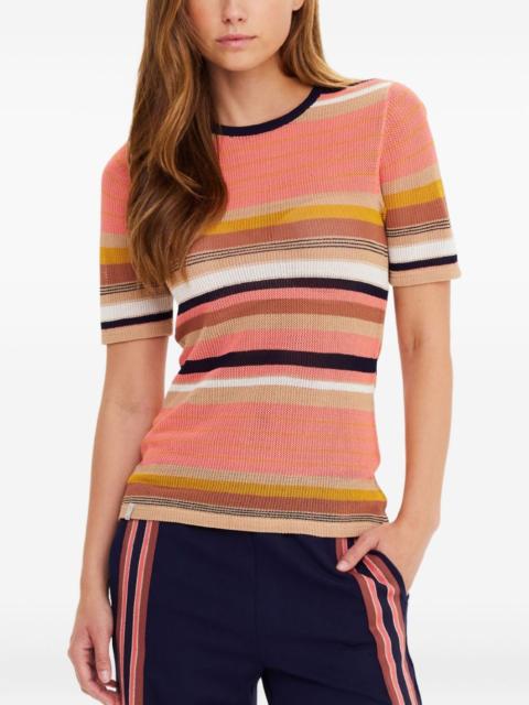 THE UPSIDE Sutton striped-knitted T-shirt