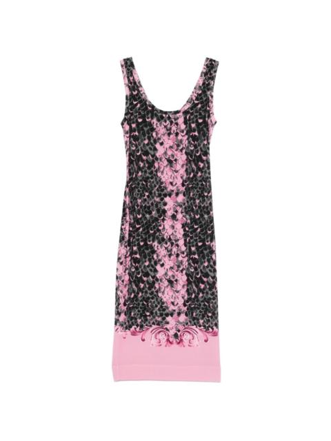 VERSACE JEANS COUTURE printed midi dress