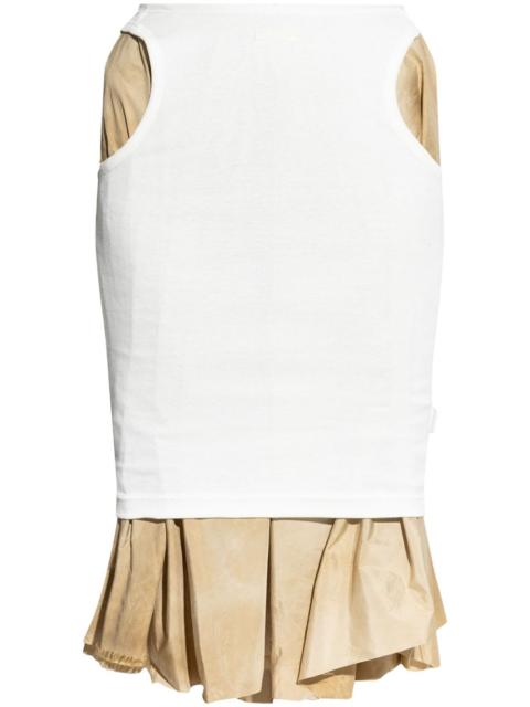 Maison Margiela layered knee-length skirt