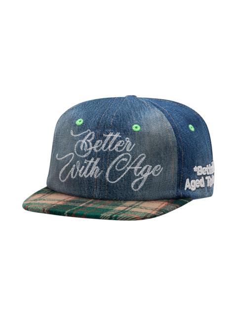 *Better With Age Heritage Reconstructed Denim Hat "Denim / Green" BWA256
