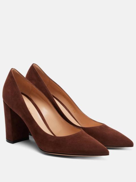 Gianvito Rossi Piper 85 suede pumps