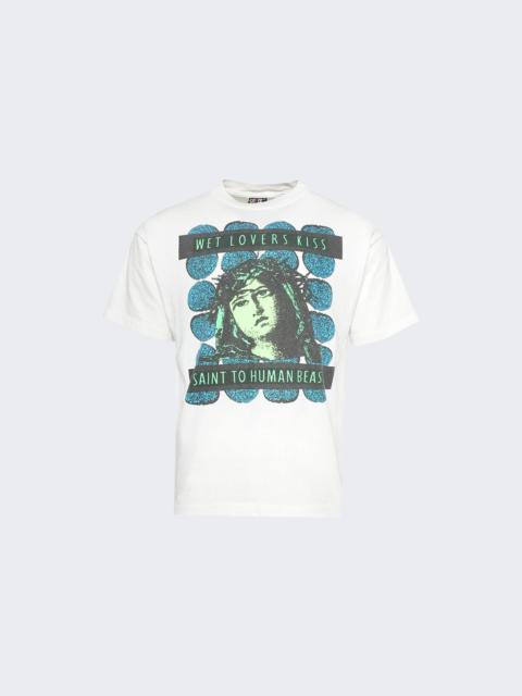 SAINT M×××××× Kiss Short Sleeve T-shirt White