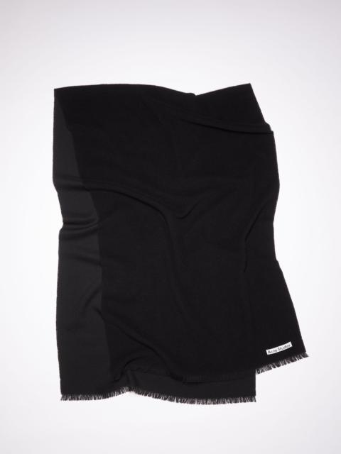Light wool scarf - Black