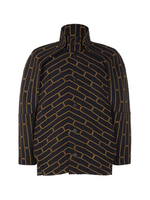 ISSEY MIYAKE EMBROIDERY PLEATS JACKET