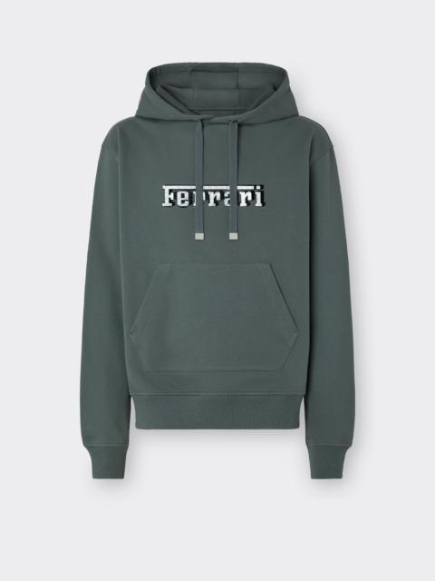 Ferrari Mélange Cotton Hooded Sweatshirt