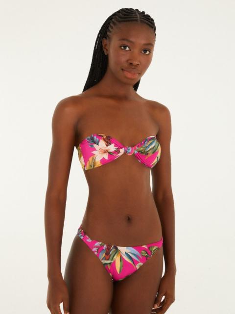 FARM RIO Pink Tropicalia Low Waist Bikini Bottom