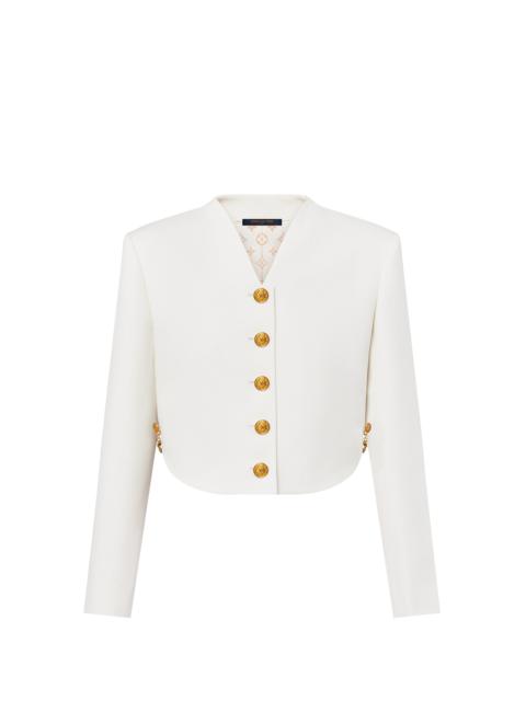 Louis Vuitton Chain Detail Cropped Jacket