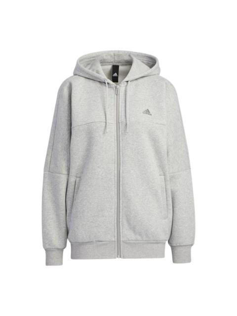 adidas (WMNS) adidas Word Fleece Hoodie 'Grey' HM2813