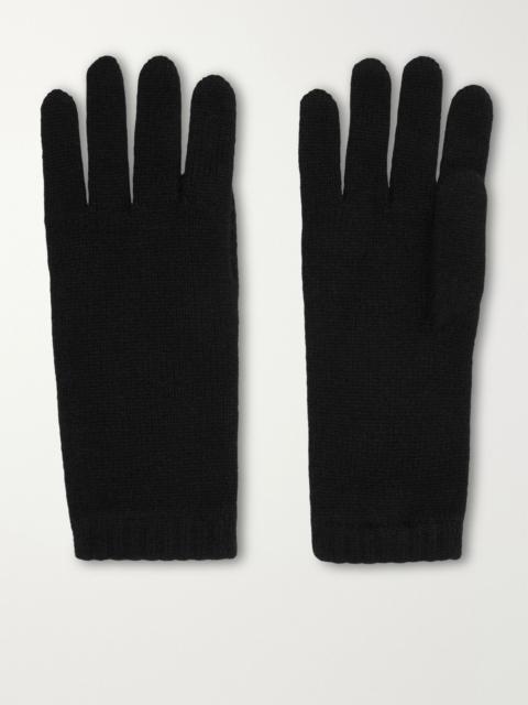 Johnstons of Elgin Cashmere gloves Black