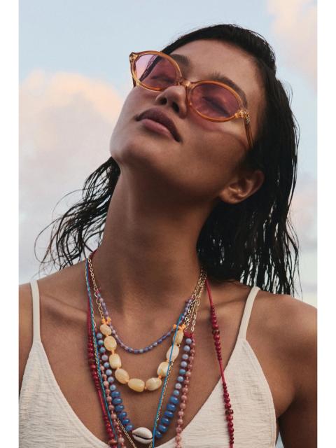 FREE PEOPLE Oh Hello Round Sunglasses