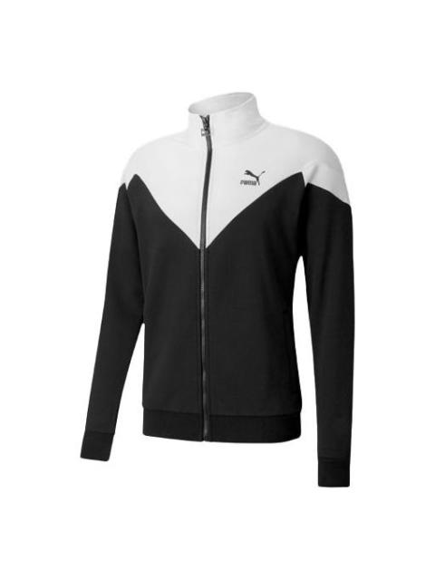 PUMA Iconic Mcs Coats Track Jacket 'Black White' 597674-01