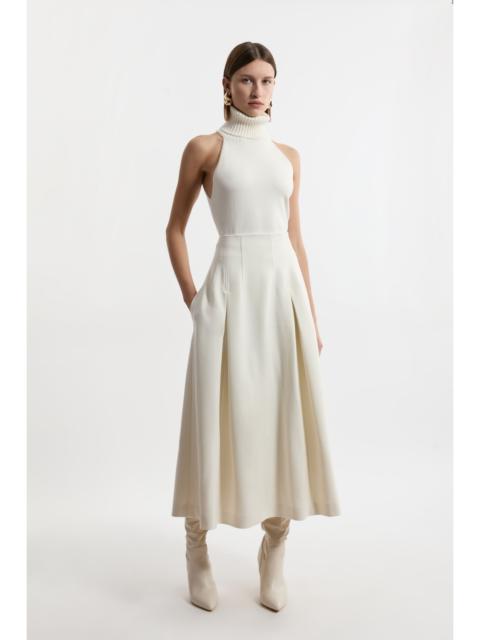 KAREN MILLEN Compact Stretch Tailored Seam Detail Prom Full Skirt