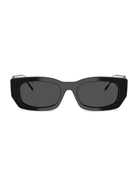 Prada Women's 53MM Pillow Sunglasses - Black