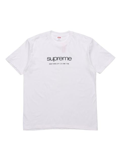 Supreme Supreme SS20 Classic Logo Short Sleeve Unisex White SUP-SS20-265