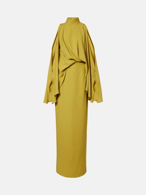 Taller Marmo Bacall draped satin gown