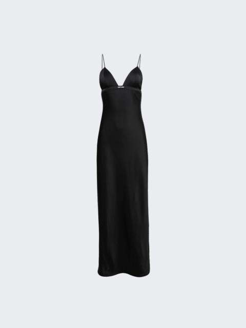 Miu Miu Long Silk Dress Black