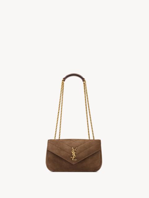 SAINT LAURENT LOULOU SMALL IN MATELASSÉ SUEDE