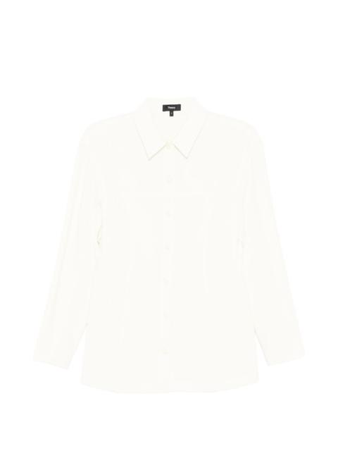Theory crepe seam shirt