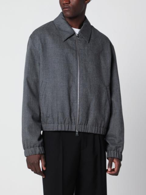 AMI Paris Carbon Grey padded jacket in virgin wool