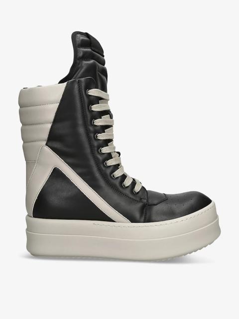 Mega Geobasket leather high-top trainers