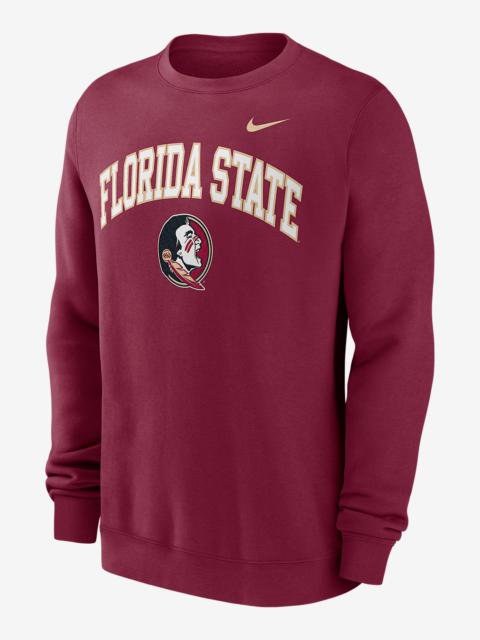 Nike Florida State Arch Men's Nike College Pullover Crew