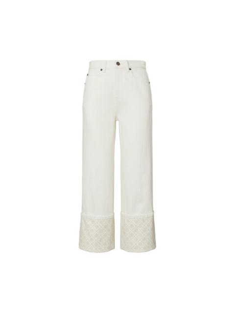 TORY BURCH Denim cotton jeans