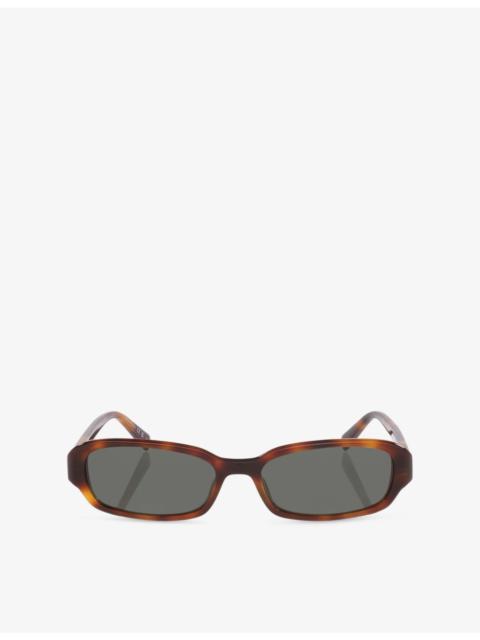 SAINT LAURENT SL 872 Oval-Frame Acetate Sunglasses