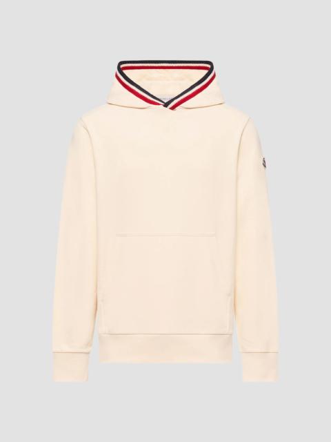 Moncler Men's Hoodie in Cotton - White Ivory