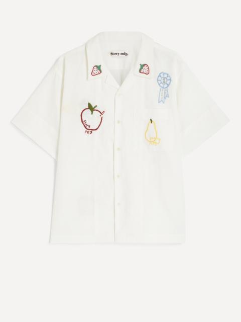 Story mfg. Embroidered Cotton Shirt