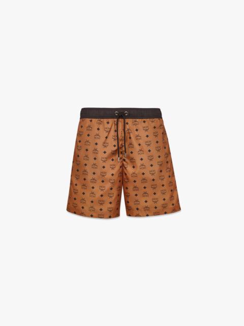 MCM Monogram Print Swim Trunks