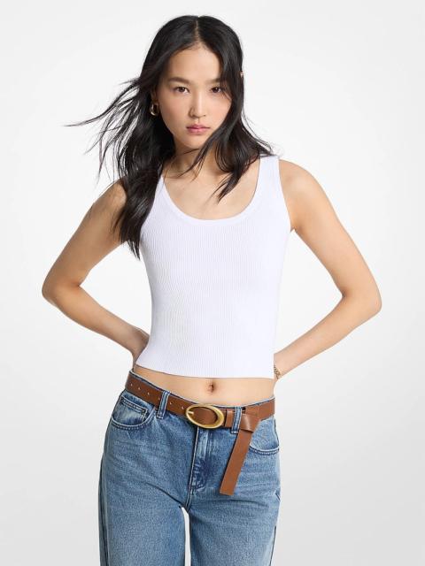 MICHAEL KORS Ribbed Viscose Tank Top