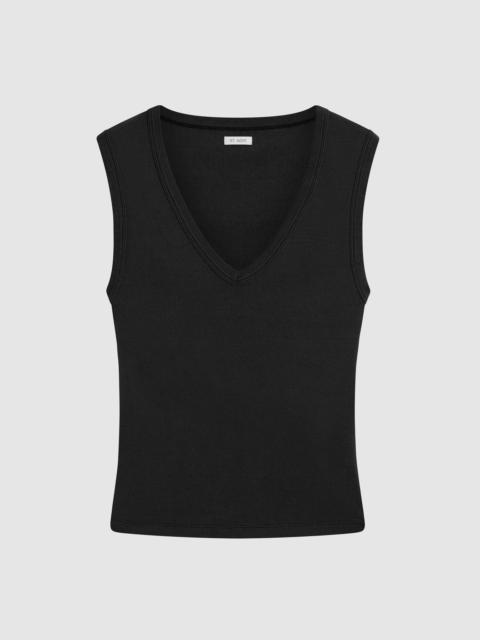 ST. AGNI Organic Cotton 90s Top - Jet Black