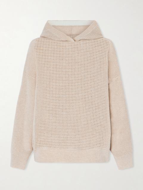 Brunello Cucinelli Waffle-knit Cashmere Hoodie